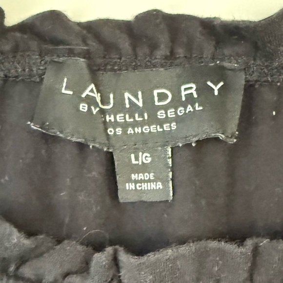 Laundry short sleeve with Eyelet sleeves in Black - Size L - Picture 3 of 3